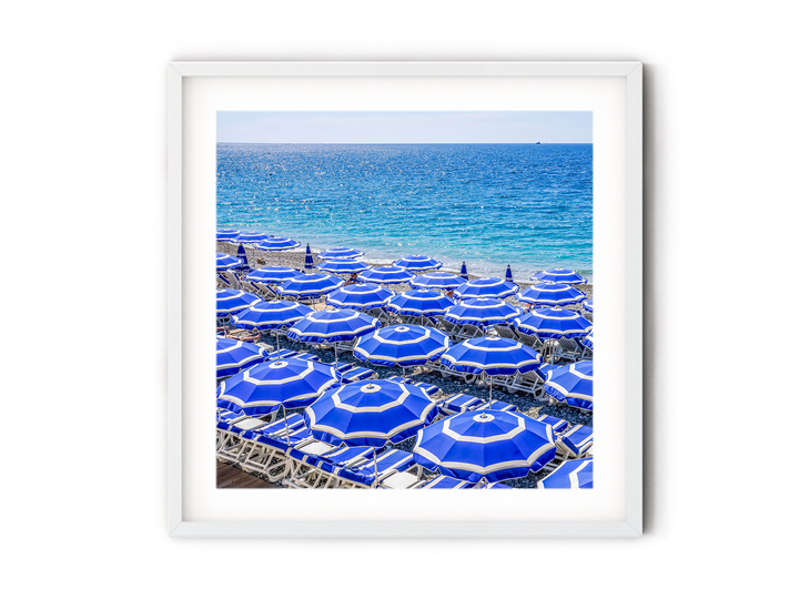 Beach Umbrealls of Nice | Fine Art Photography Print