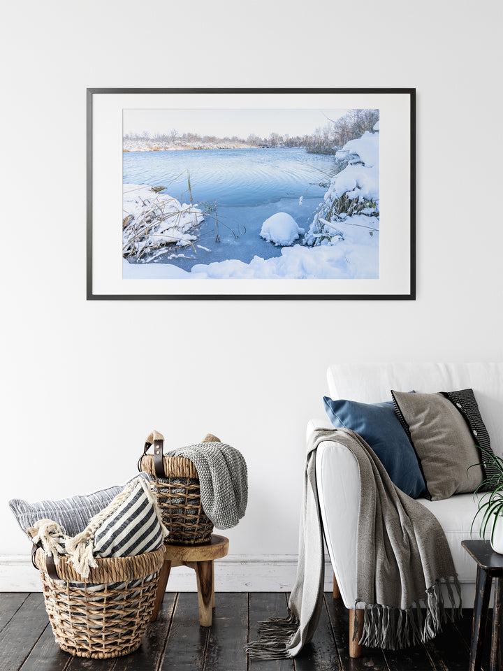 Frosty Lakeshore | Fine Art Photography Print