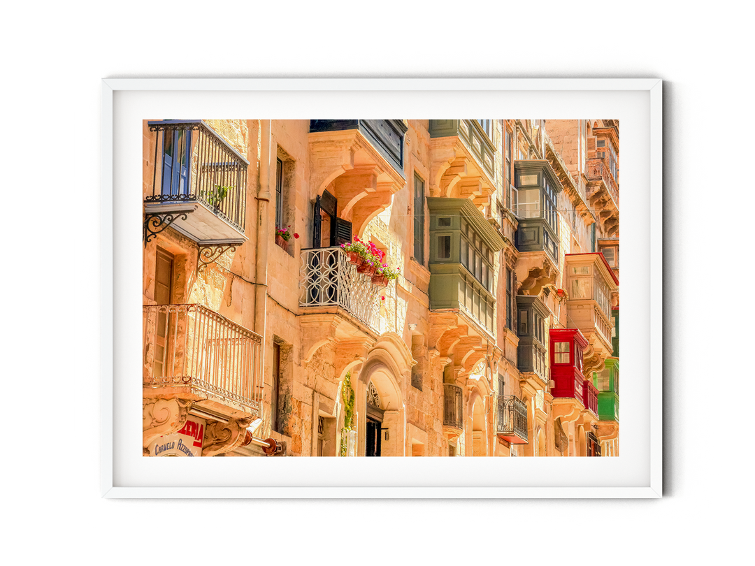 Balconies of Malta I | Fine Art Photography Print