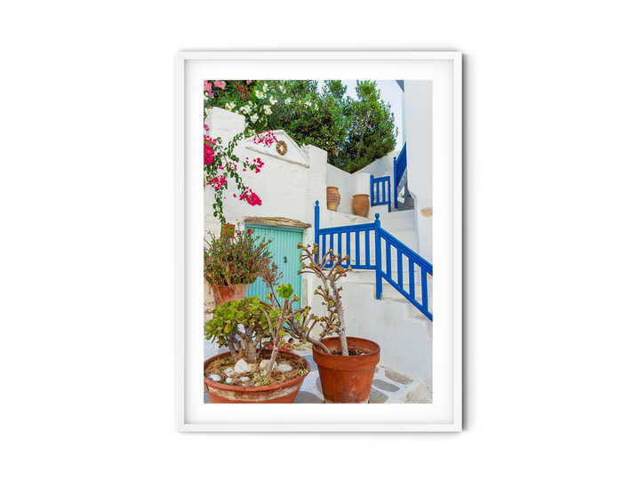 Greek Village Staircase | Fine Art Photography Print