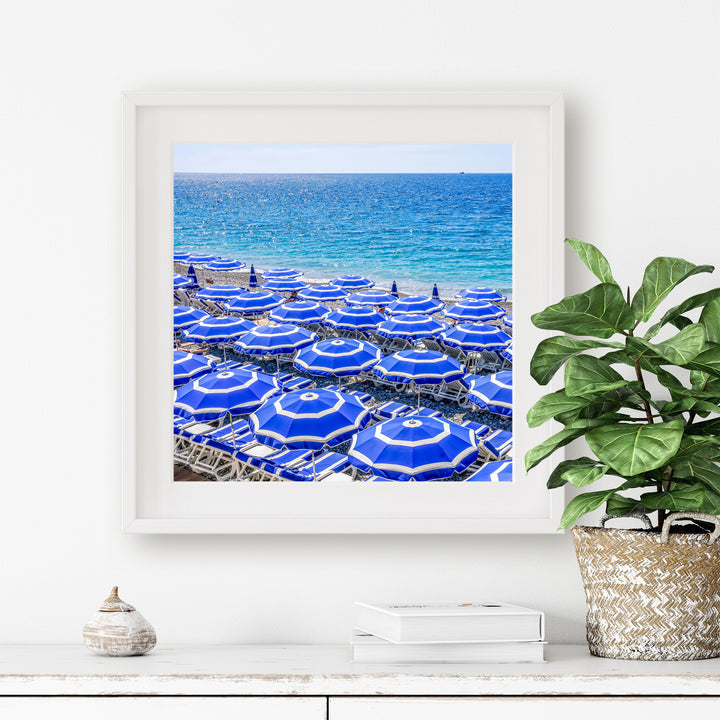 Beach Umbrealls of Nice | Fine Art Photography Print