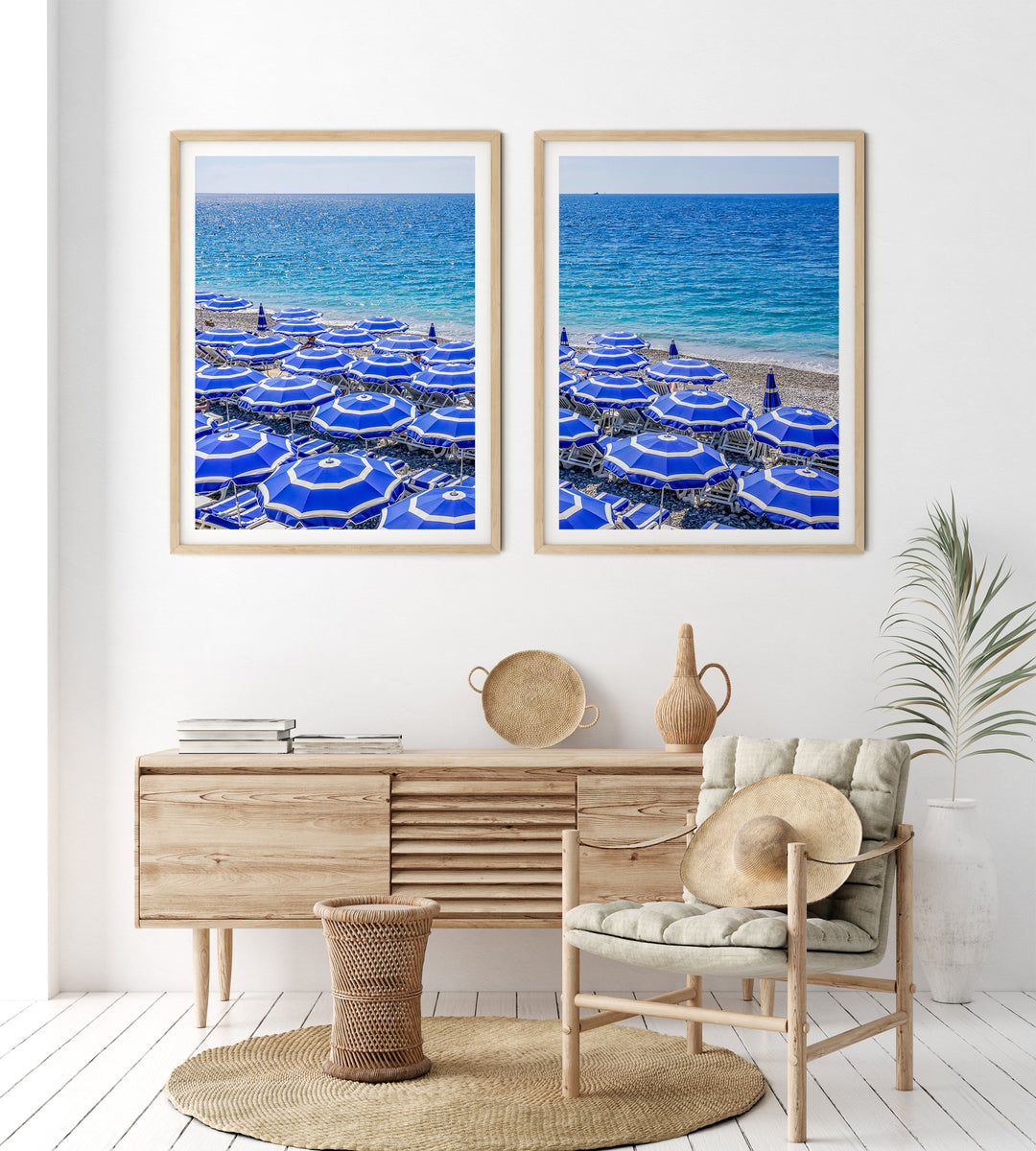Beach Umbrellas Gallery Wall | Fine Art Photography Print Set