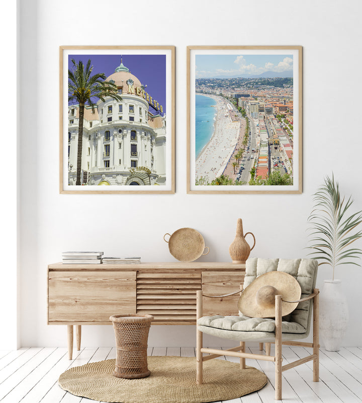 Französische Riviera Bilderwand | Fine Art Poster Print Set