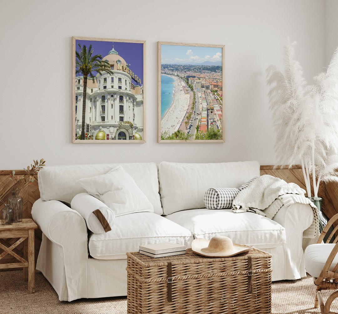 Französische Riviera Bilderwand | Fine Art Poster Print Set