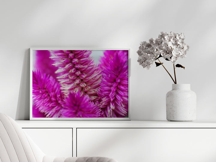 Abstrakte pinke Blume | Fine Art Poster Print