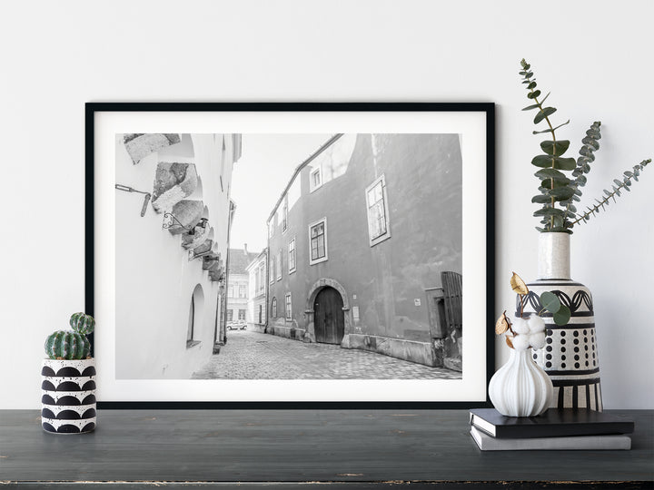 Old Town of Budapest | Black & White Fine Art Photography Print