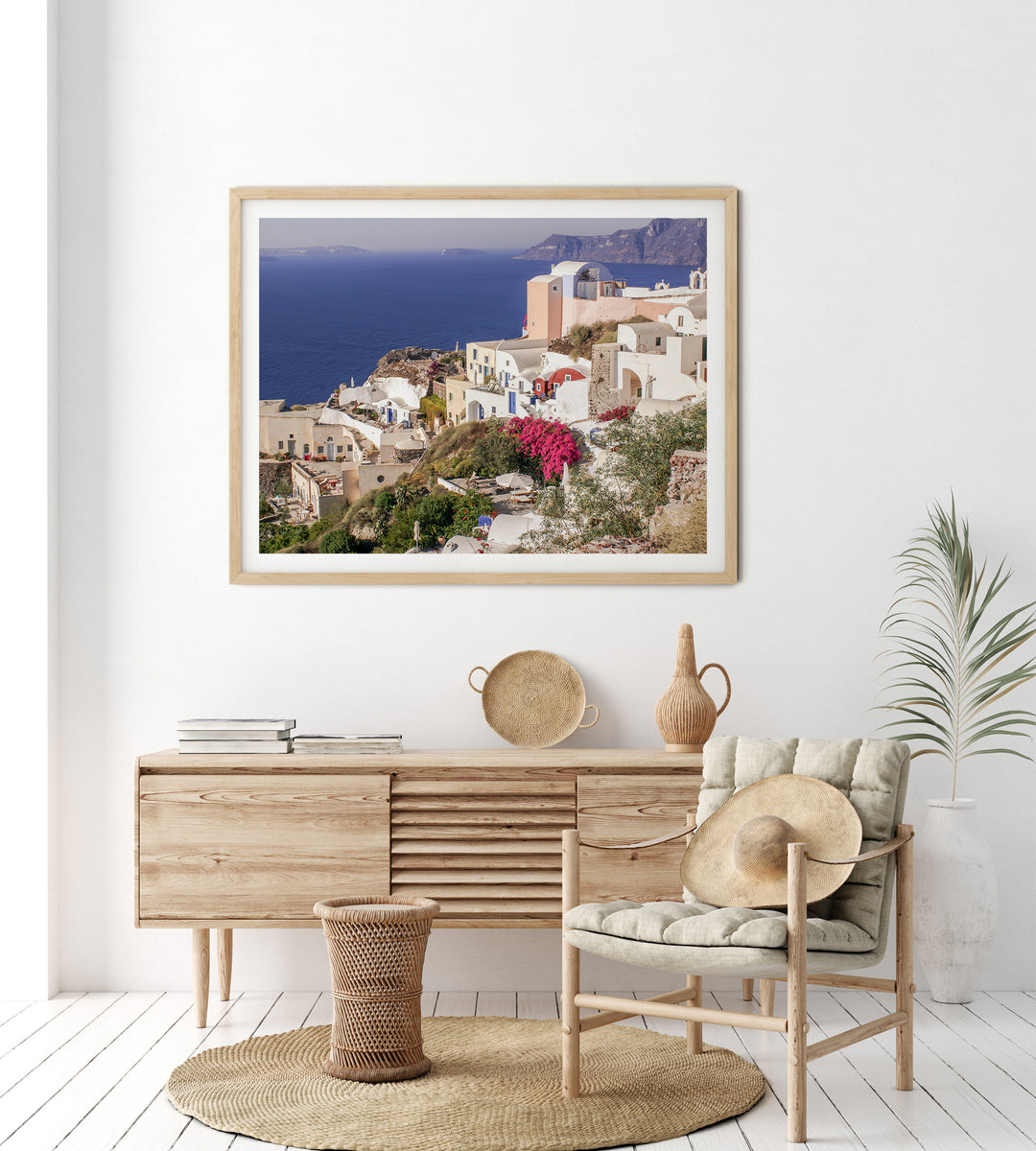 Ausblick über Santorin | Fine Art Poster Print