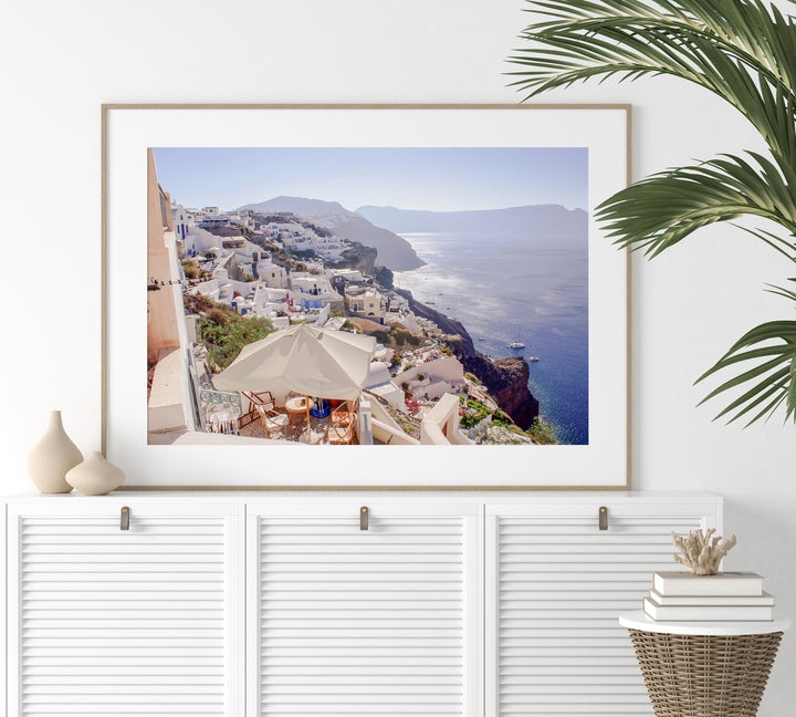 Panoramablick über Santorin | Fine Art Poster Print