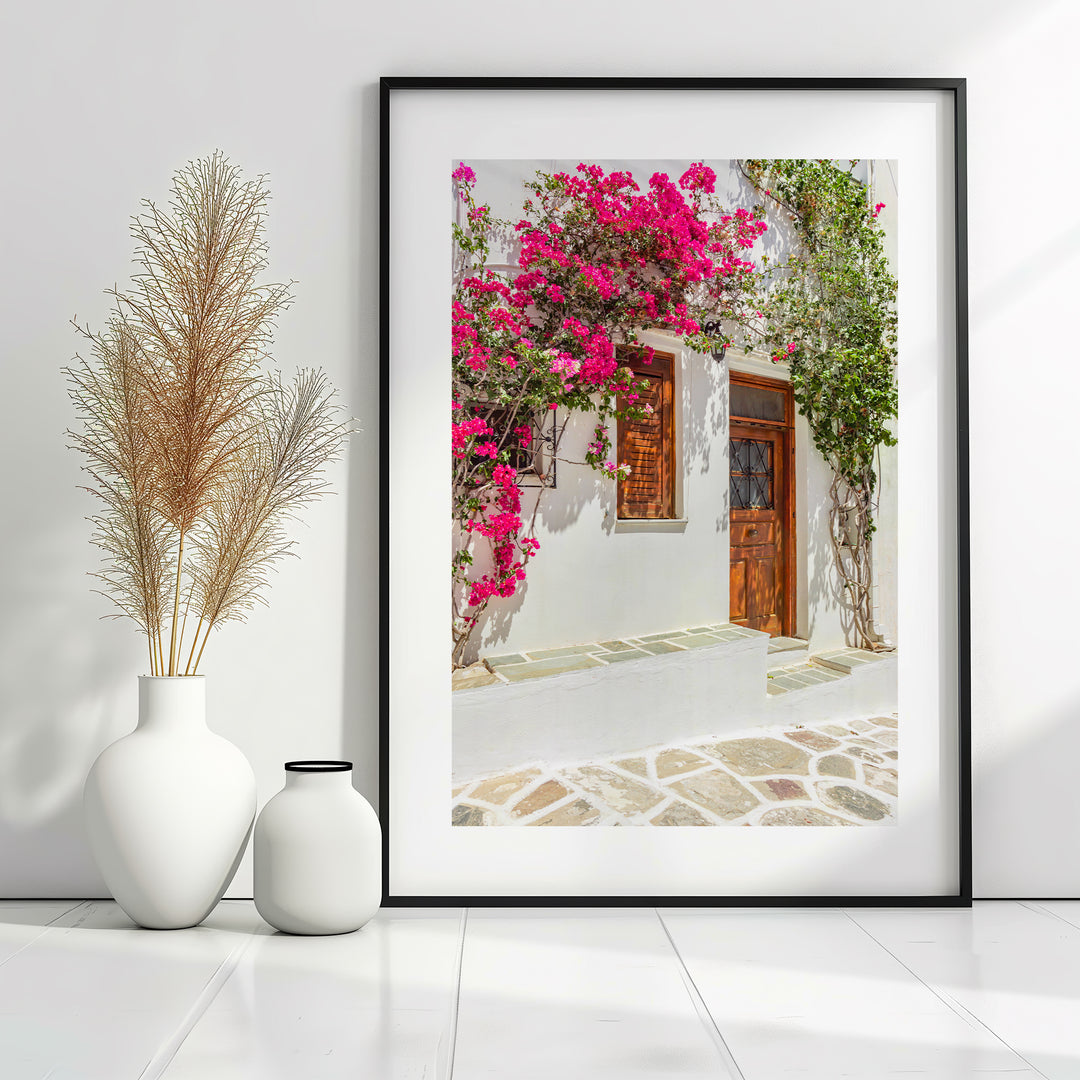 Pink Bougainvillea in Paros | Fine Art Photography Print