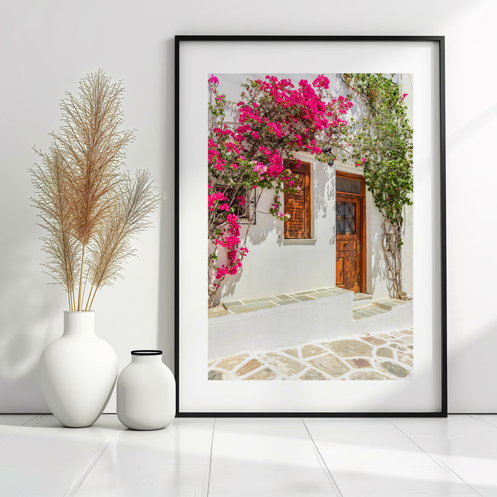 Pink Bougainvillea in Paros | Fine Art Photography Print