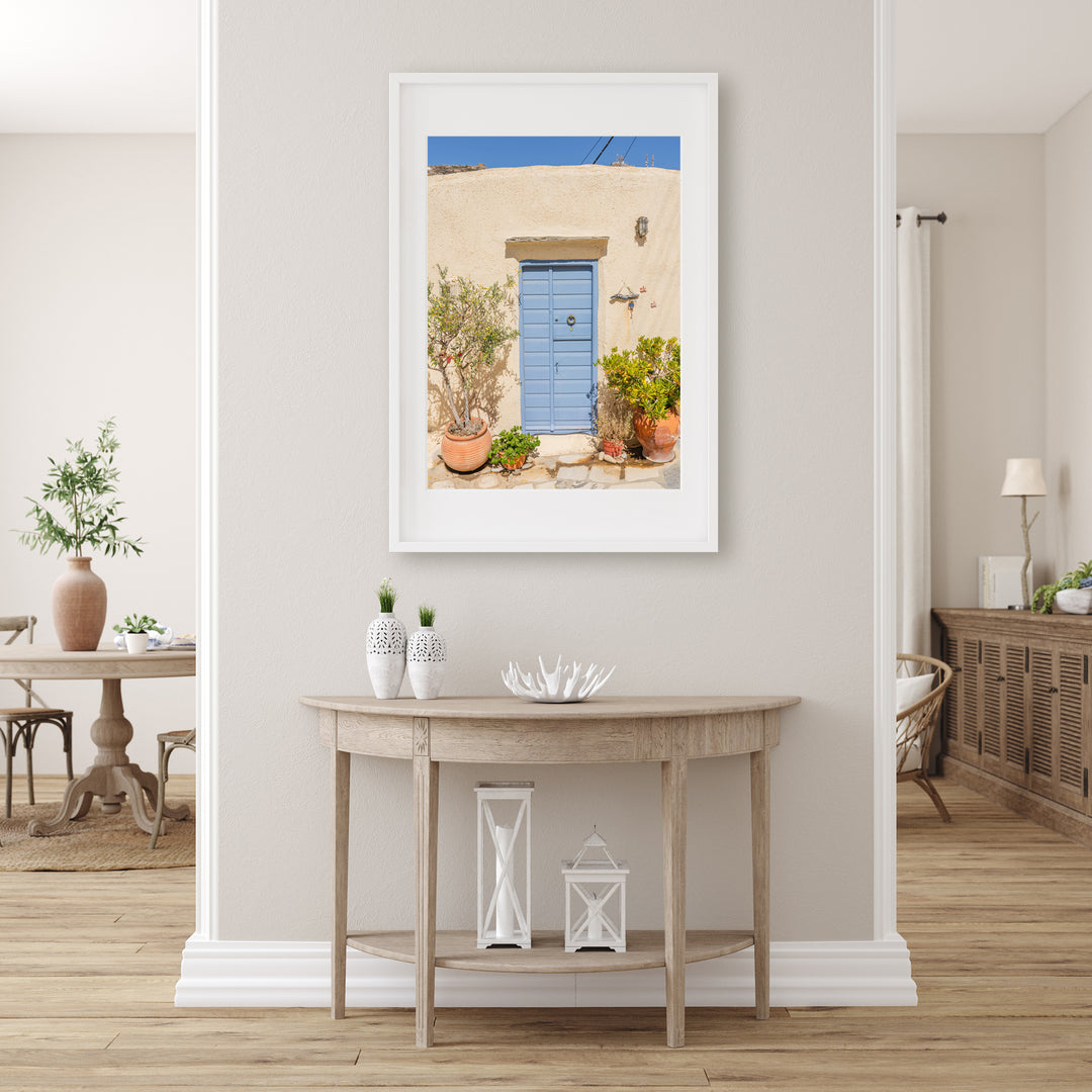 Blue Door in Syros | Fine Art Photography Print