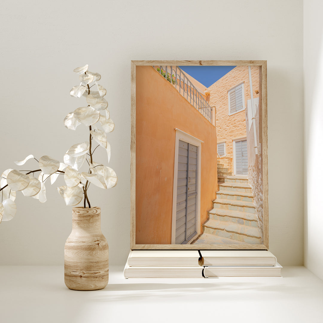 Orange House in Syros | Fine Art Photography Print