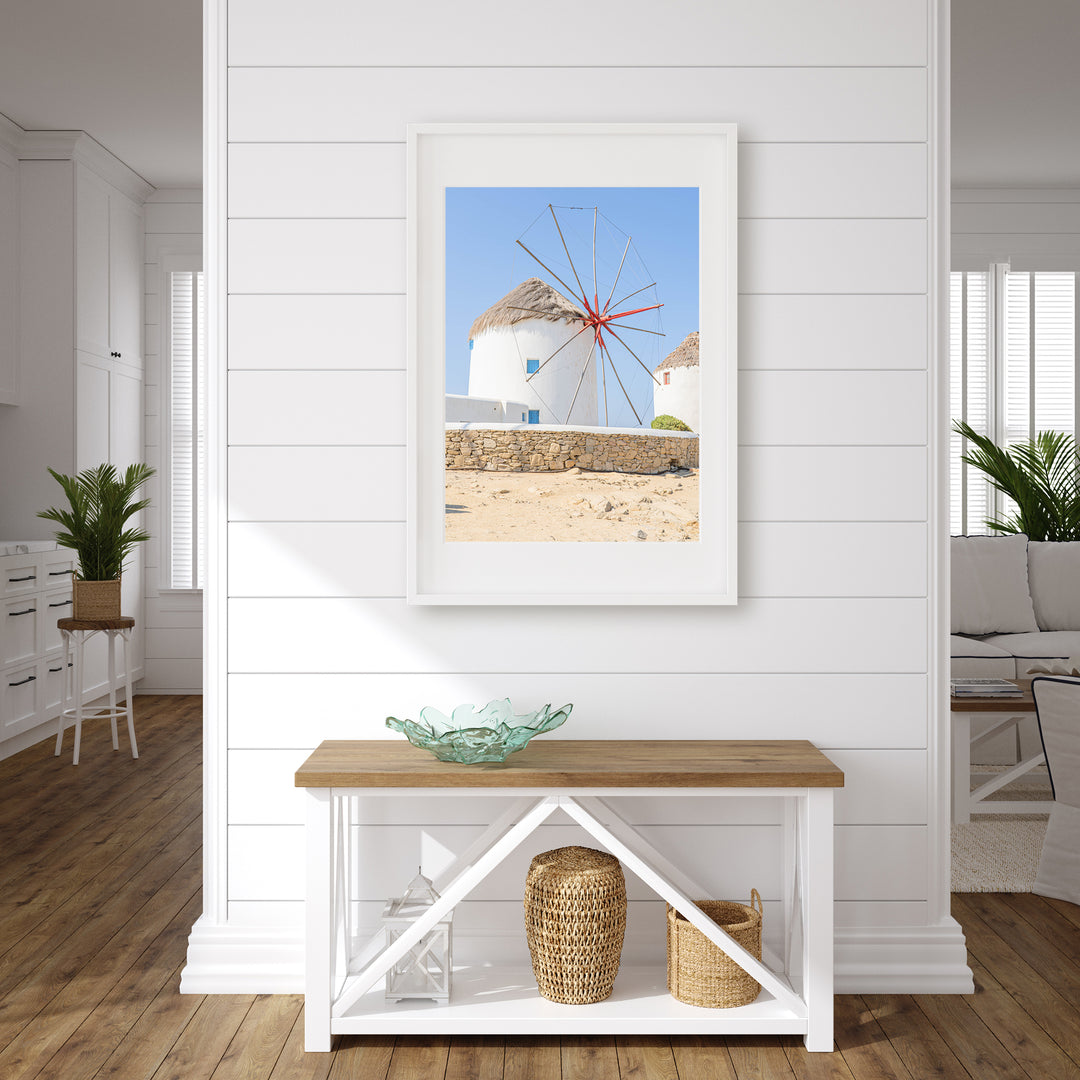 Windmühle von Mykonos | Fine Art Poster Print