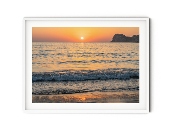 Goldener Sonnenuntergang auf Syros | Fine Art Poster Print
