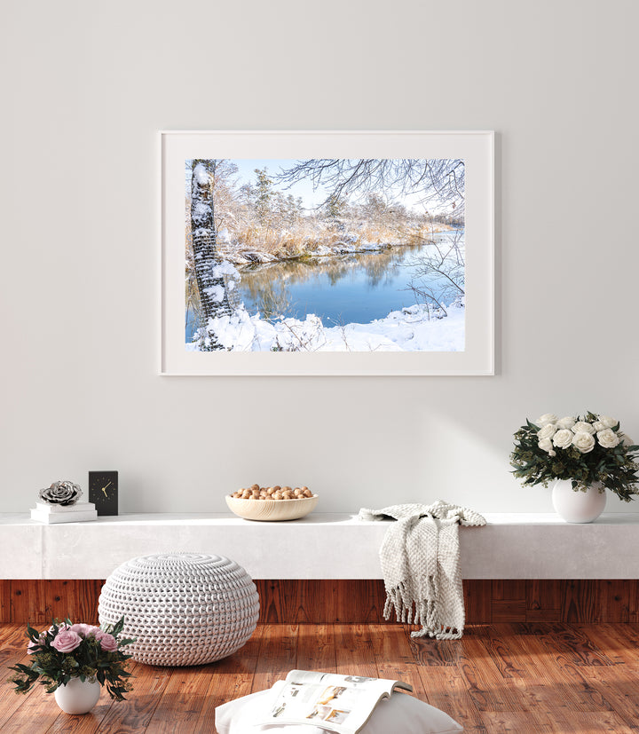 Winterlicher See | Fine Art Poster Print