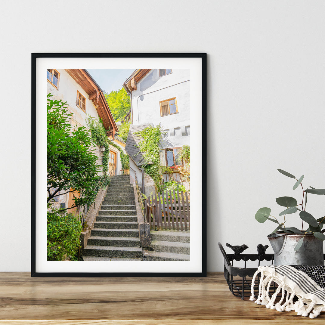 Hallstatt Village Steps | Fine Art Photography Print