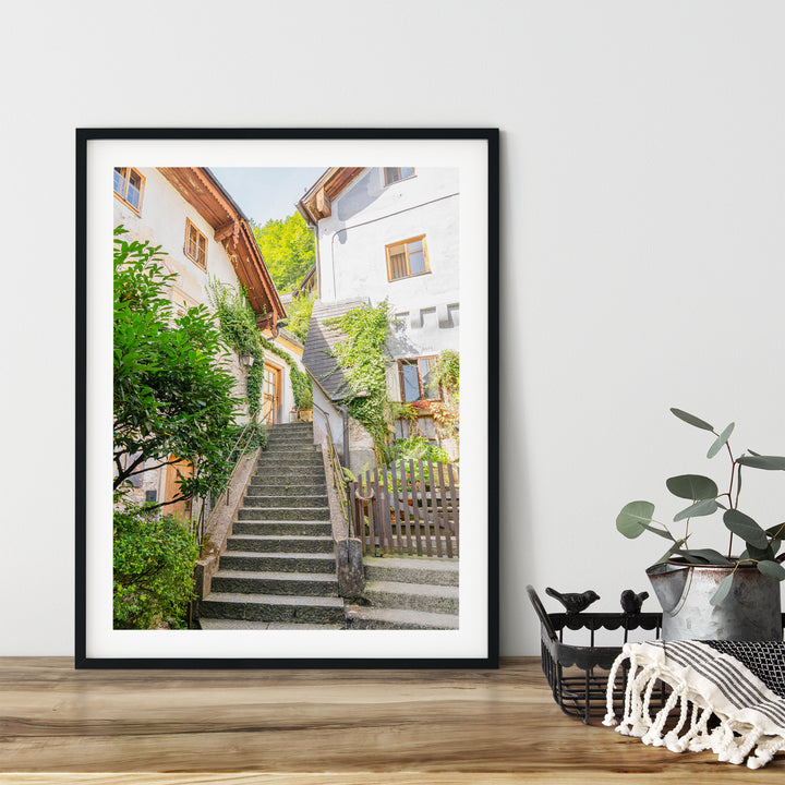 Hallstatt Village Steps | Fine Art Photography Print
