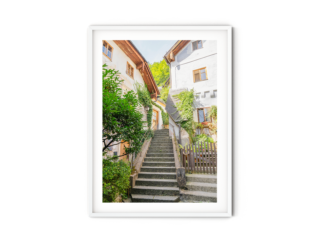 Hallstatt Village Steps | Fine Art Photography Print