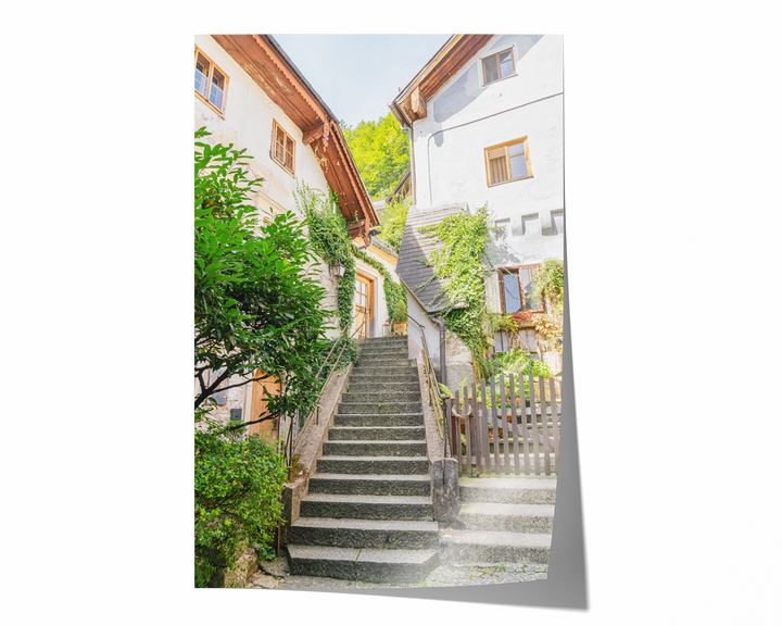 Hallstatt Village Steps | Fine Art Photography Print