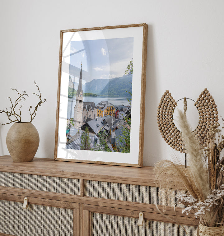 Hallstatt Church by the Lake | Fine Art Photography Print
