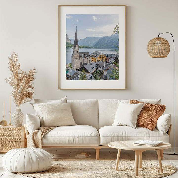 Hallstatt Church by the Lake | Fine Art Photography Print