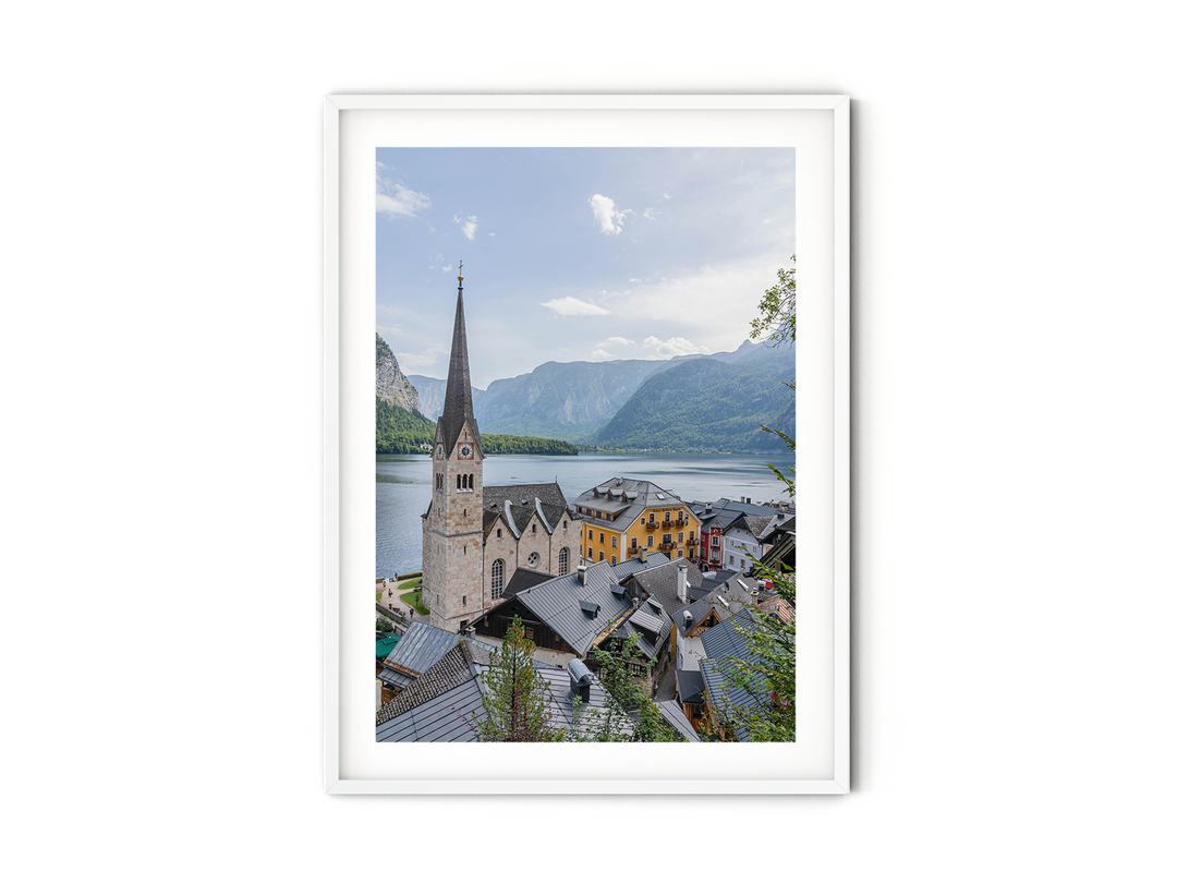 Hallstatt Church by the Lake | Fine Art Photography Print