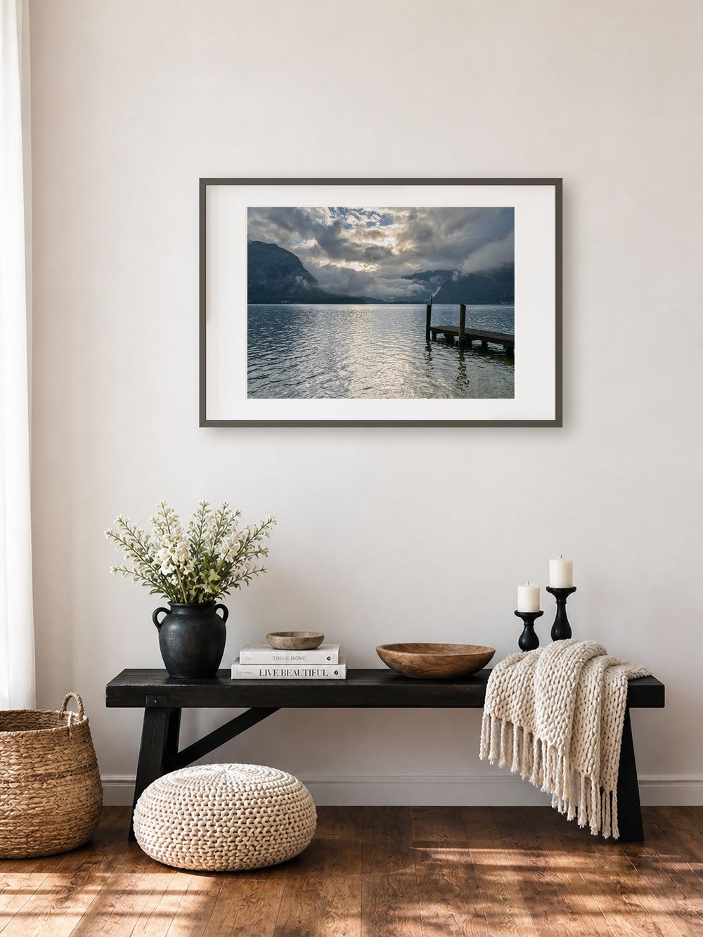 Wooden Pier at Lake Hallstatt | Fine Art Photography Print