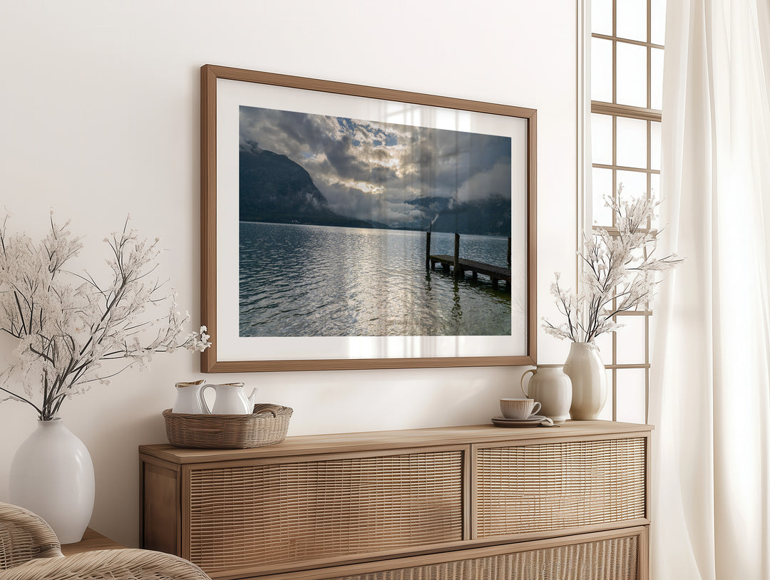 Wooden Pier at Lake Hallstatt | Fine Art Photography Print