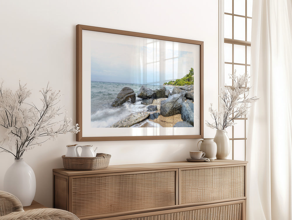 Between the Sea and Pines of Psakoudia Halkidiki | Fine Art Photography Print