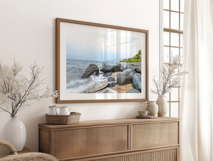 Between the Sea and Pines of Psakoudia Halkidiki | Fine Art Photography Print