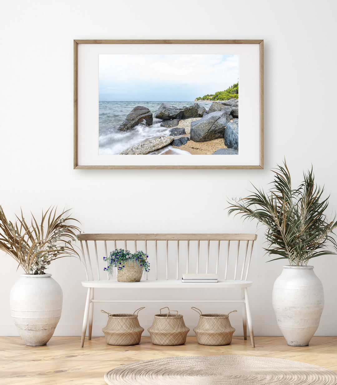 Between the Sea and Pines of Psakoudia Halkidiki | Fine Art Photography Print