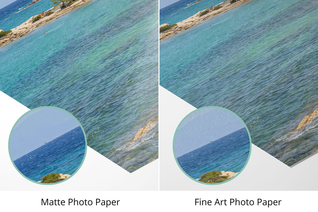 Photo paper types