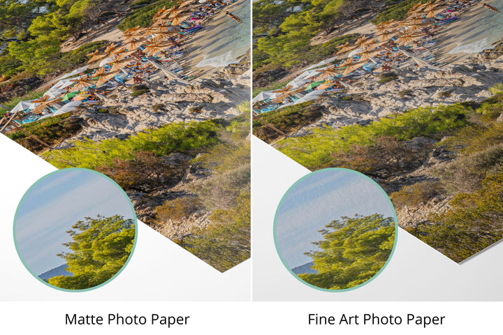 Photo paper types