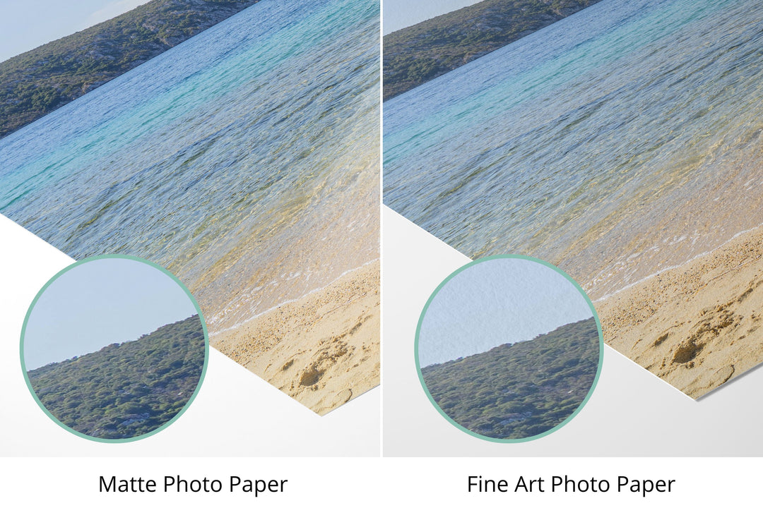 Photo paper types