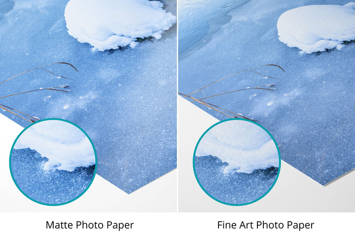 Snowy Lakeshore | Fine Art Photography Print