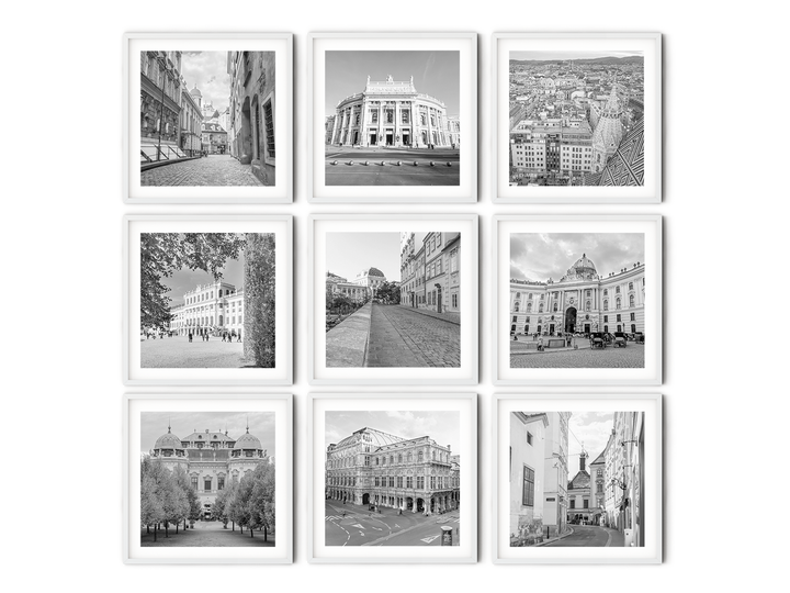 Vienna Gallery Wall | Black & White Fine Art Photography Print Set