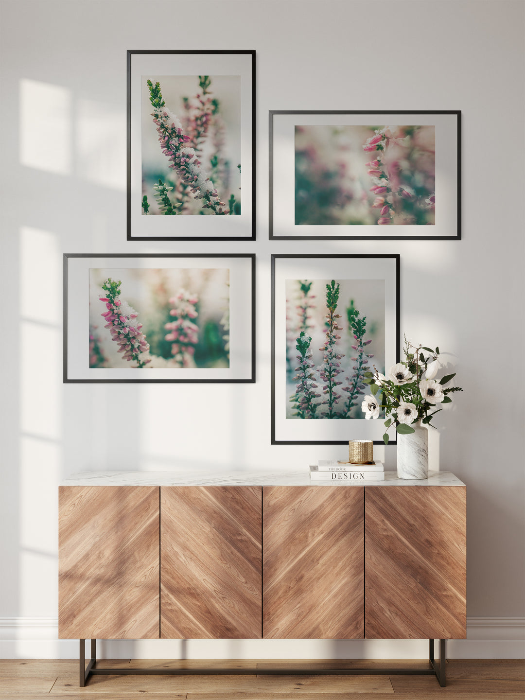 Frosted Flowers Gallery Wall | Fine Art Photography Print Set