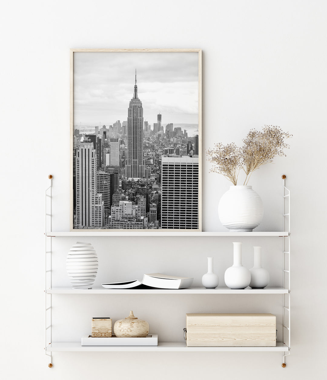 New York Skyline II | Schwarzweißer Fine Art Poster Print