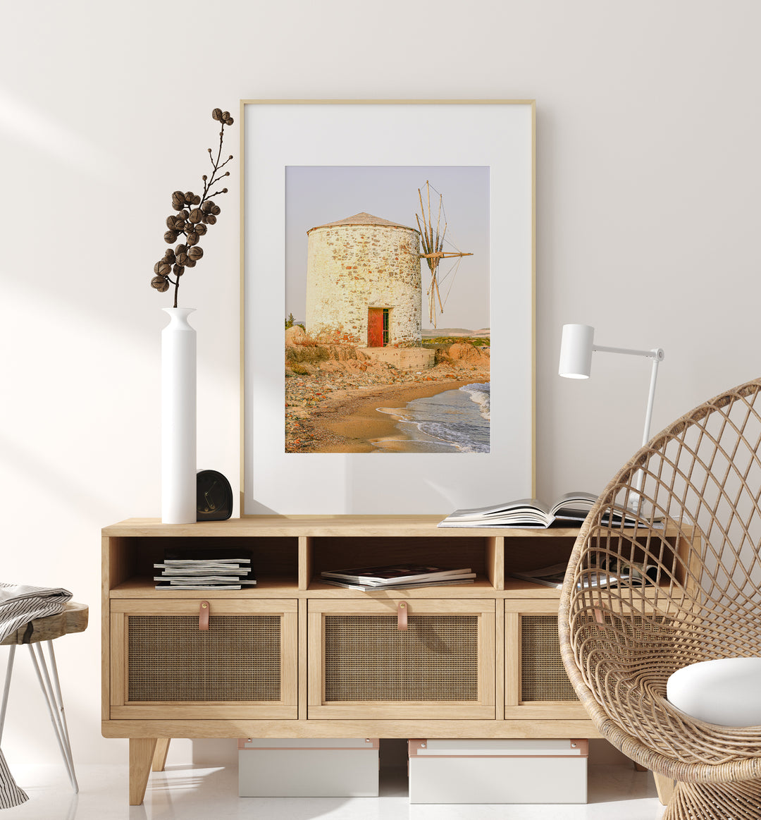 Griechische Windmühle | Fine Art Poster Print