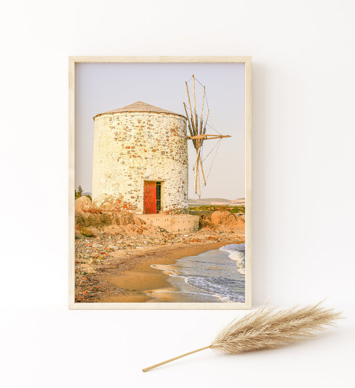 Griechische Windmühle | Fine Art Poster Print