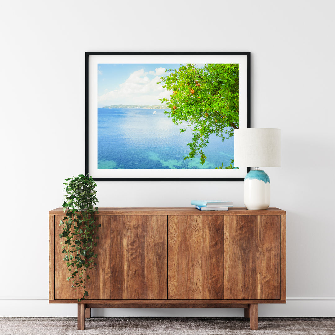 Granatapfelbaum an der Küste | Fine Art Poster Print