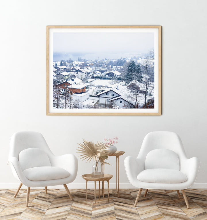Winterliches Dorf | Fine Art Poster Print