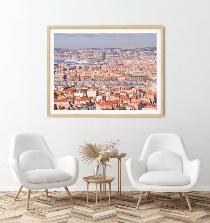 Panoramablick Marseille | Fine Art Poster Print