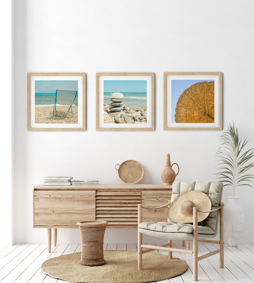 Strandszenen Bilderwand | Fine Art Poster Print Set