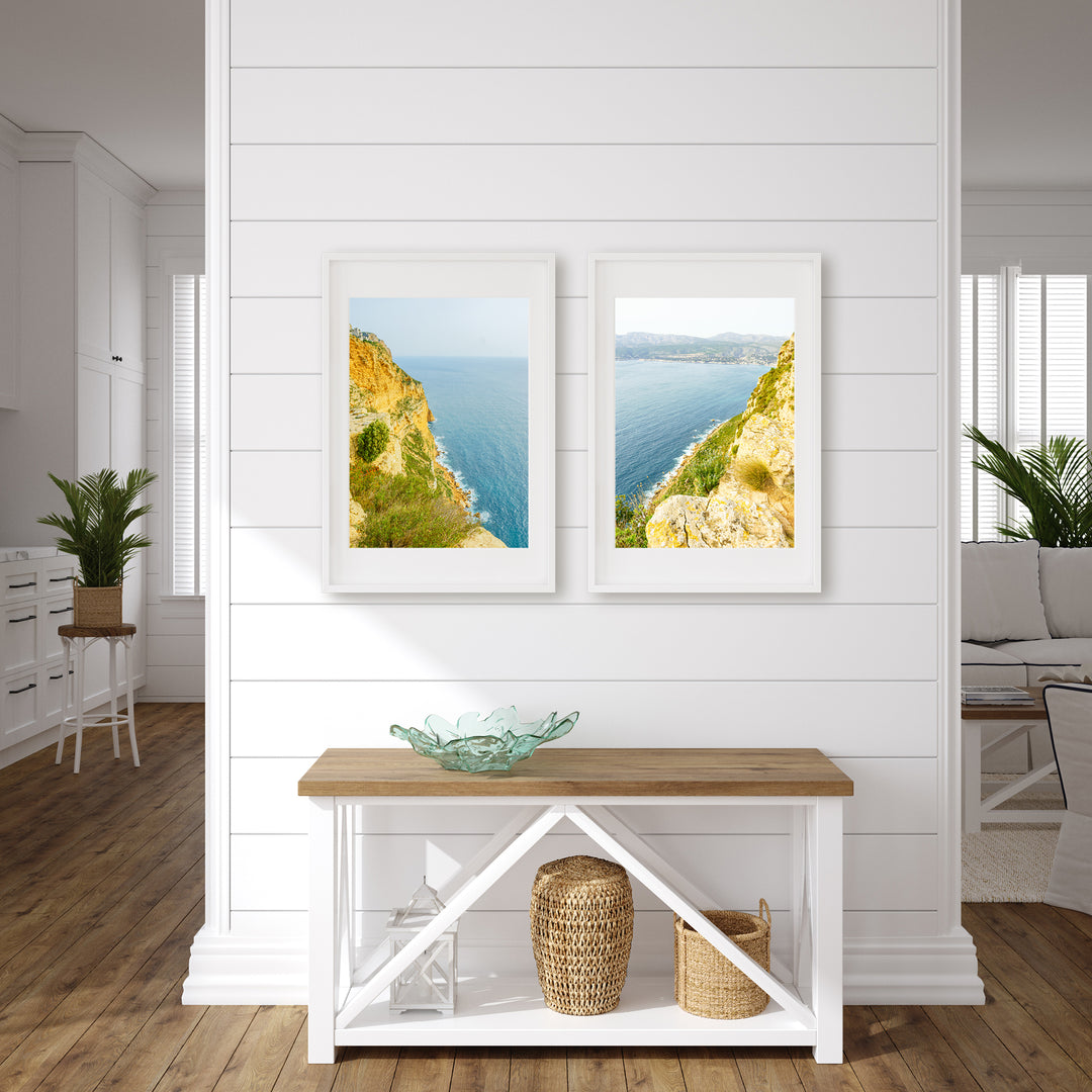 Französische Riviera Küste Bilderwand | Fine Art Poster Print Set