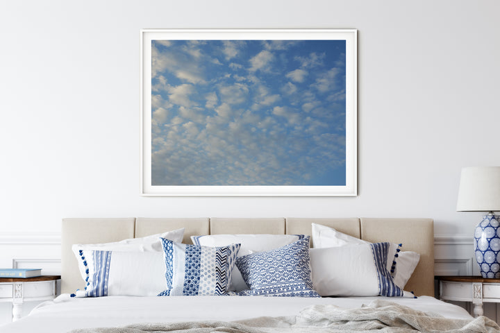 Weiße Schäfchenwolken | Fine Art Poster Print