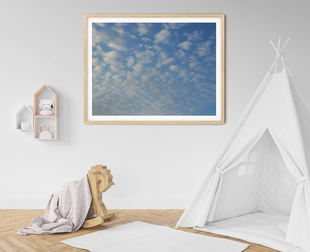 Weiße Schäfchenwolken | Fine Art Poster Print