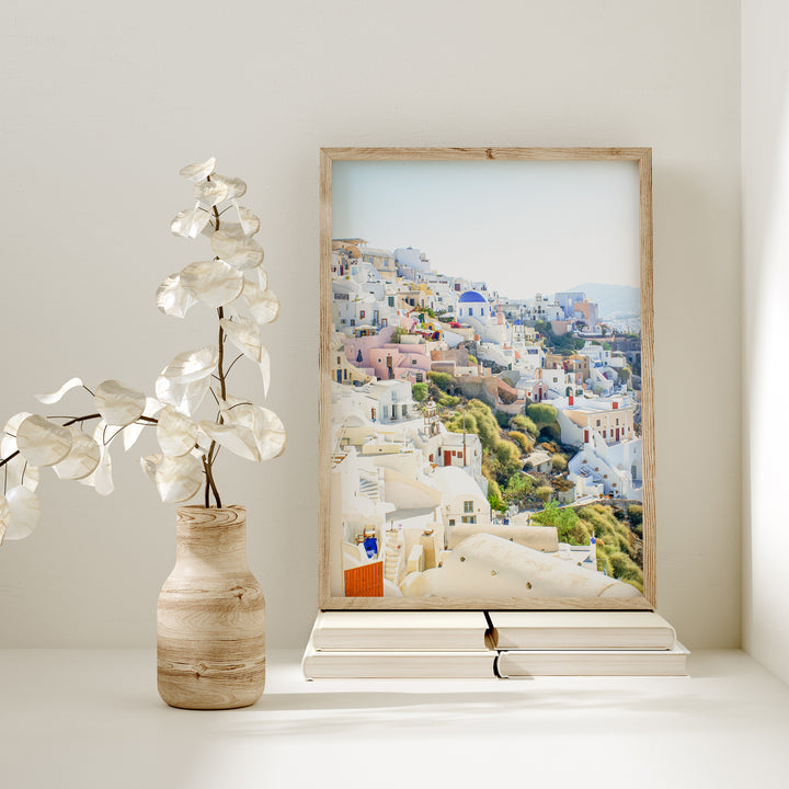 Häuser von Santorin | Fine Art Poster Print