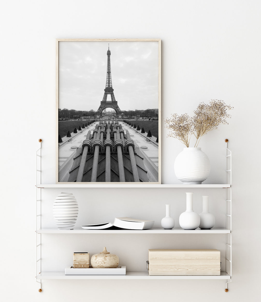Schwarzweißer Eiffelturm | Fine Art Print