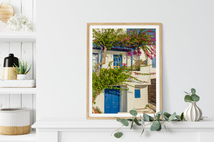 Insel Paros Haus | Fine Art Poster Print